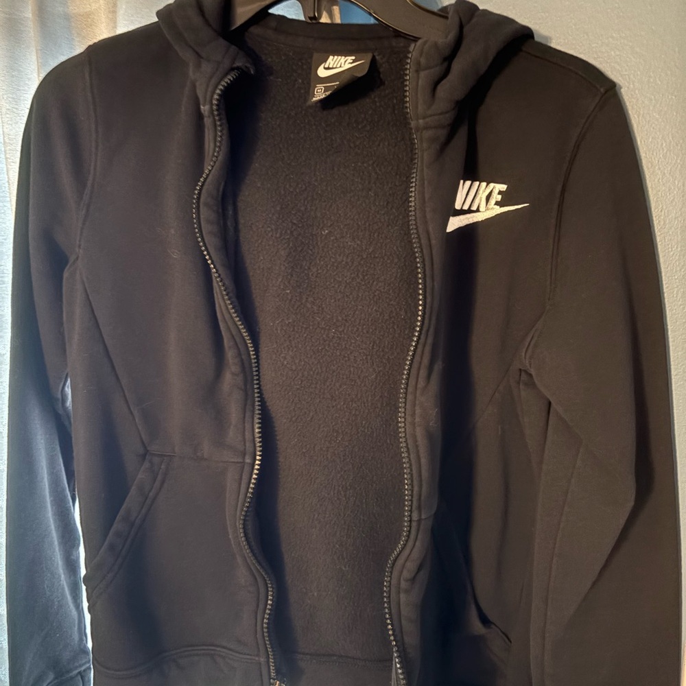 Nike Black Fleece Hoodie with Logo